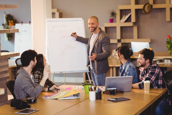 Training am Flipchart